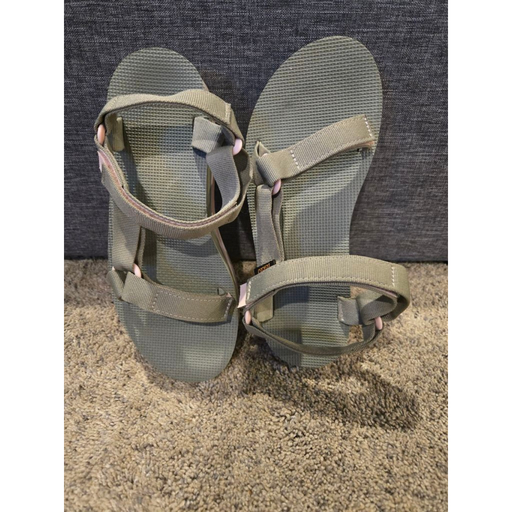 Women's Teva Green and Pink Platform Sandals Size 9